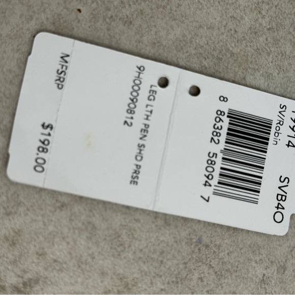 COACH Leather Crossbody Fringe accent bag purse bright blue - Picture 11 of 14